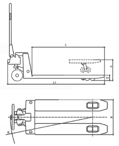 Galvanized Manual Pallet Truck schematics