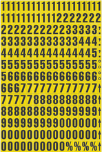 Load image into Gallery viewer, Magnetic Letters and Numbers - Tiles in Yellow and White and 2 Sizes