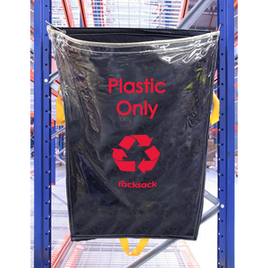 Racksack® Clear: Reusable Trash Bags for Warehouses and Industrial Facilities
