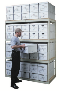 Record Storage Unit with 4 levels (80 Box unit)