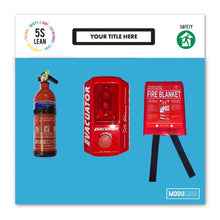 Load image into Gallery viewer, fire safety shadow board - blue
