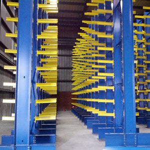Cantilever Racks:  Ideal for storing long, bulky products: • Lumber • Tubing and Pipe • Carpet Rolls • Steel Sheets • Plywood • Other similar items 