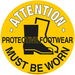 foot protection sign