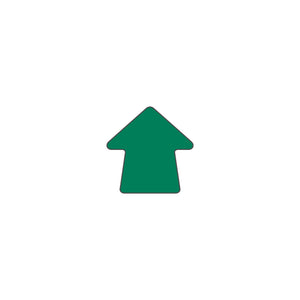 Green arrow shape marker for warehouse floor
