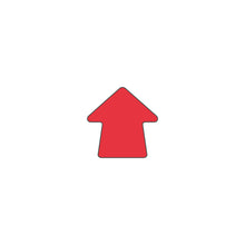 Load image into Gallery viewer, Red arrow shape marker for warehouse floor