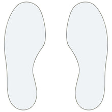 Load image into Gallery viewer, White feet-shape marker for warehouse floor