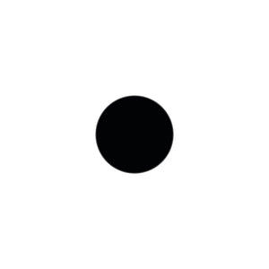 Black circle-shape marker for warehouse floor