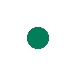 Green circle-shape marker for warehouse floor
