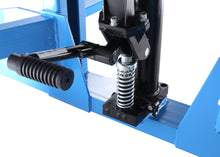 Load image into Gallery viewer, Manual pallet stacker wheel and adjustable base legs