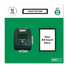 Load image into Gallery viewer, first aid kit shadow board - green
