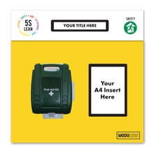 Load image into Gallery viewer, first aid kit shadow board - yellow