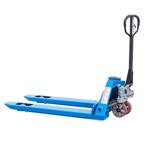 Hand pallet jack with scale