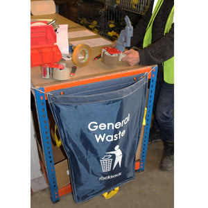 Racksack Mini ® - Trash Receptacle for Shelving and Workbenches